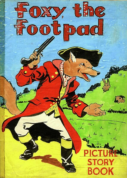 Cover design, Foxy the Footpad, picture story book
