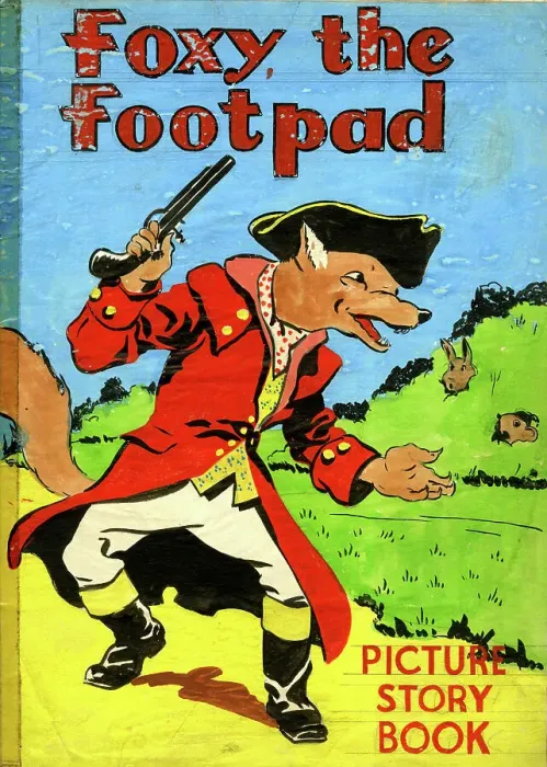 Framed Print : Cover design, Foxy the Footpad, picture story book Framed Print : Cover design, Foxy the Footpad, picture story book