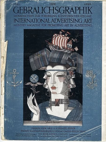 Cover design, Gebrauchsgraphik, advertising art magazine