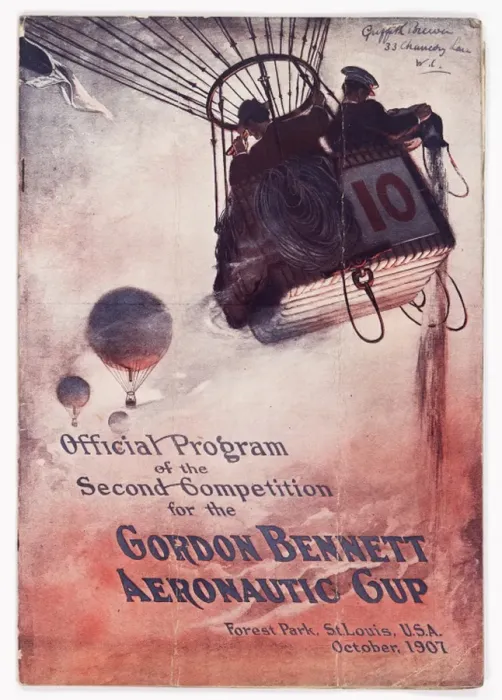 Framed Print : Cover design, Gordon Bennett Aeronautic Cup Framed Print : Cover design, Gordon Bennett Aeronautic Cup