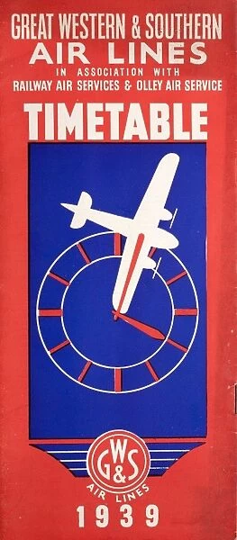 Cover design, Great Western & Southern Air Lines