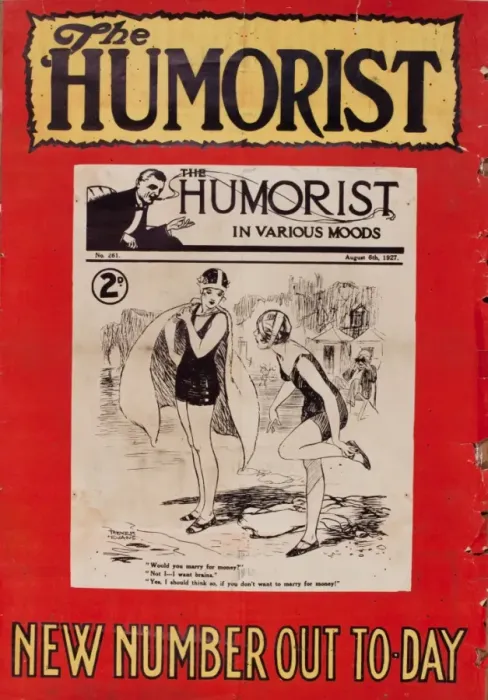 Framed Print : Cover design, The Humorist Framed Print : Cover design, The Humorist