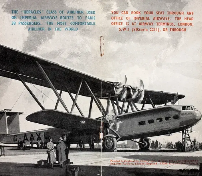 Framed Print : Cover design, Imperial Airways