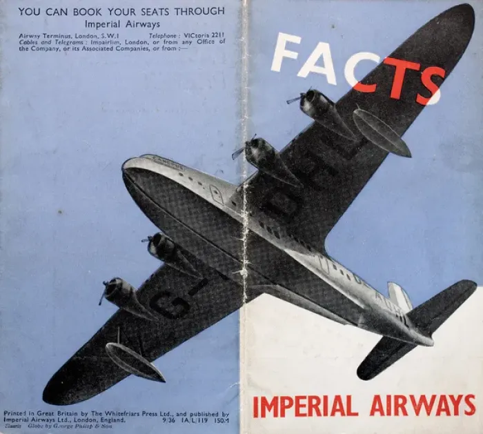 Framed Print : Cover design, Imperial Airways Facts Framed Print : Cover design, Imperial Airways Facts