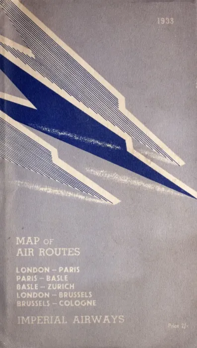 Framed Print : Cover design, Imperial Airways map, 1933 Framed Print : Cover design, Imperial Airways map, 1933