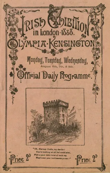 Framed Print : Cover design, Irish Exhibition Programme, Olympia, London Framed Print : Cover design, Irish Exhibition Programme, Olympia, London
