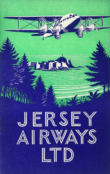 Cover design, Jersey Airways brochure