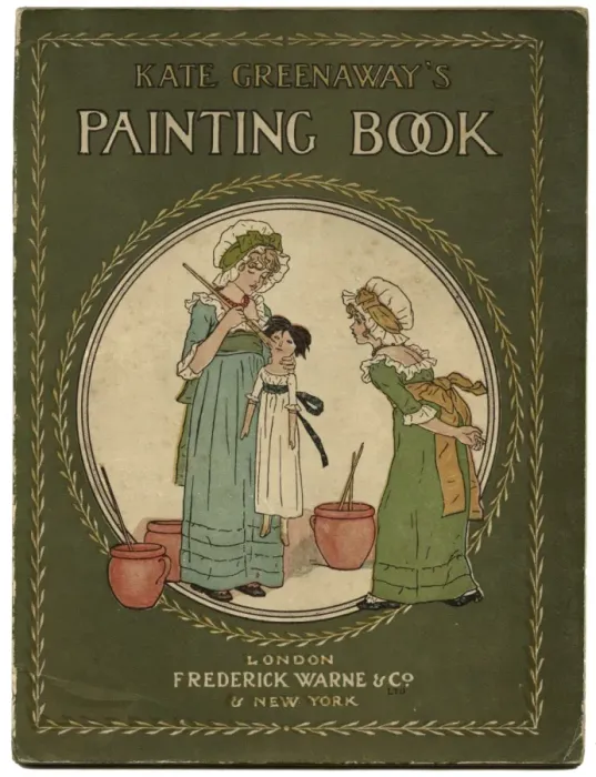 Framed Print : Cover design, Kate Greenaways Painting Book Framed Print : Cover design, Kate Greenaways Painting Book