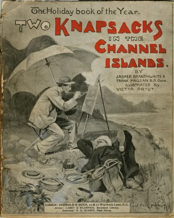 Framed Print : Cover design, Two Knapsacks in the Channel Islands Framed Print : Cover design, Two Knapsacks in the Channel Islands
