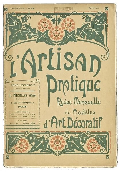Cover design, L Artisan Pratique