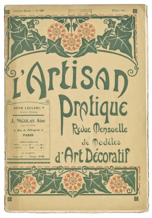 Framed Print : Cover design, L Artisan Pratique Framed Print : Cover design, L Artisan Pratique