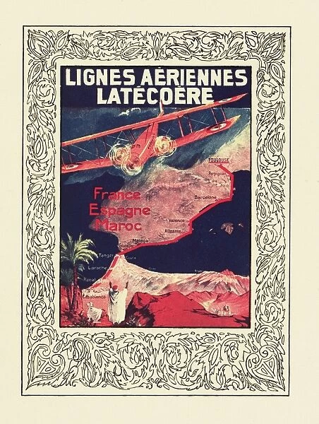 Cover design, Latecoere Airlines timetable