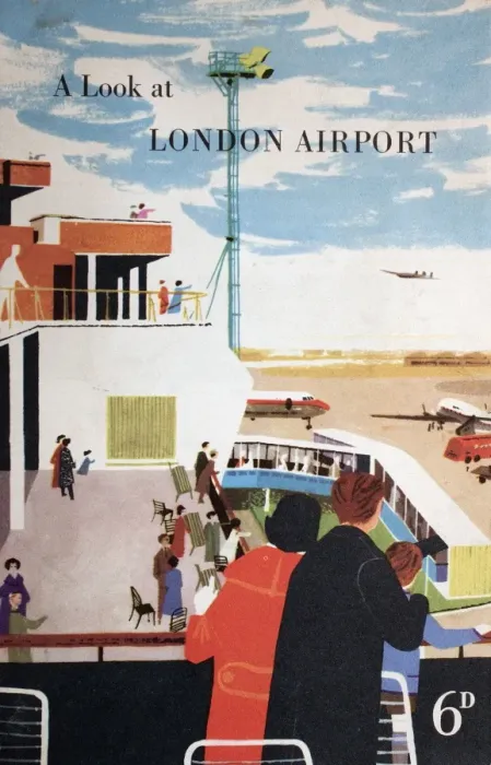 Framed Print : Cover design, A Look at London Airport Framed Print : Cover design, A Look at London Airport