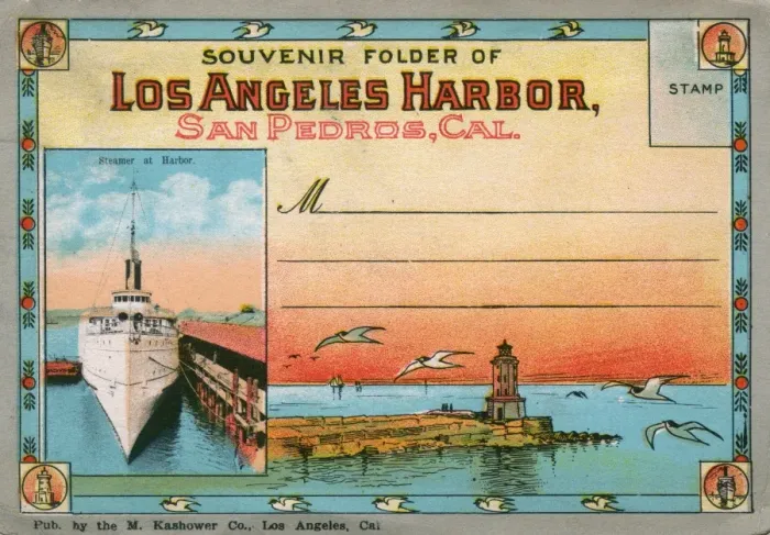 Framed Print : Cover design, Los Angeles Harbour, California, USA Framed Print : Cover design, Los Angeles Harbour, California, USA