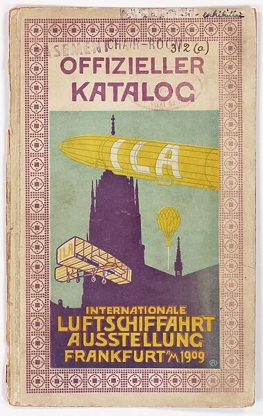 Cover design, Luftschiffahrt Ausstellung catalogue