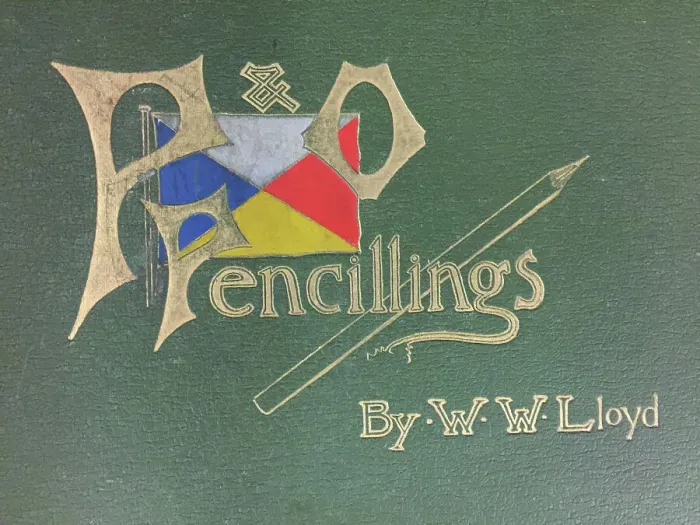 Framed Print : Cover design, P&O Pencillings, illustrated by W W Lloyd Framed Print : Cover design, P&O Pencillings, illustrated by W W Lloyd