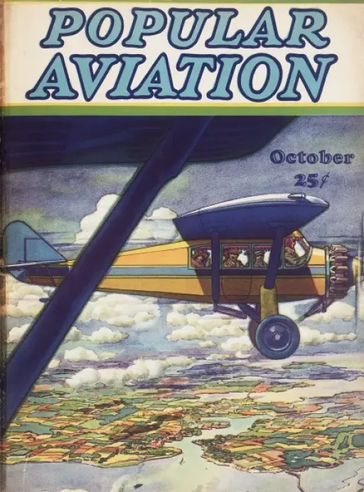 Framed Print : Cover design, Popular Aviation Magazine Framed Print : Cover design, Popular Aviation Magazine