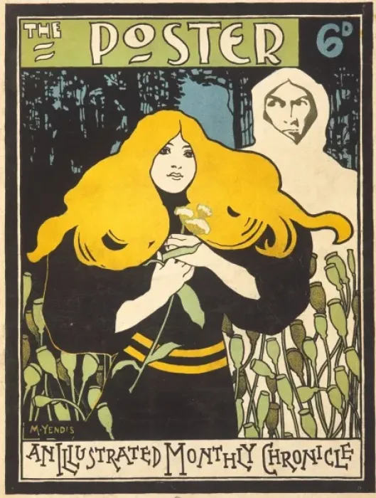 Framed Print : Cover design for The Poster, June 1898 Framed Print : Cover design for The Poster, June 1898