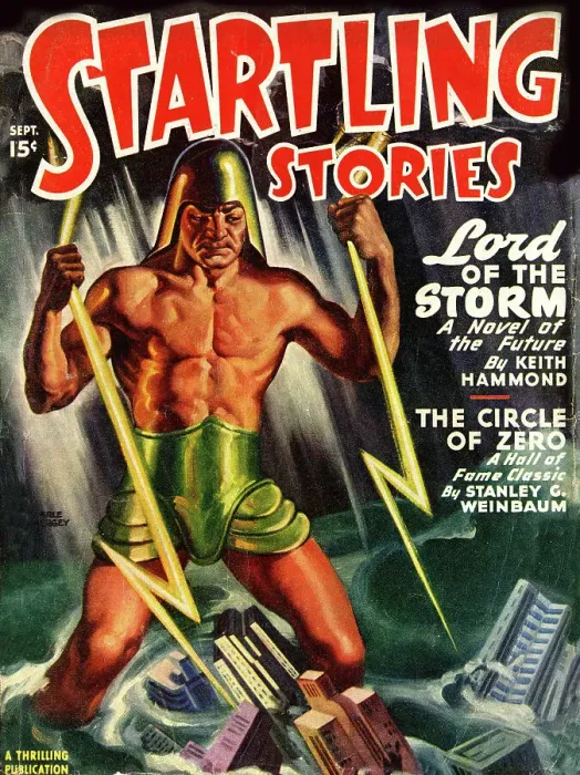Framed Print : Cover design, Startling Stories Framed Print : Cover design, Startling Stories