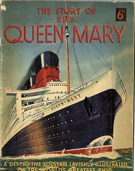 Cover design, The Story of RMS Queen Mary