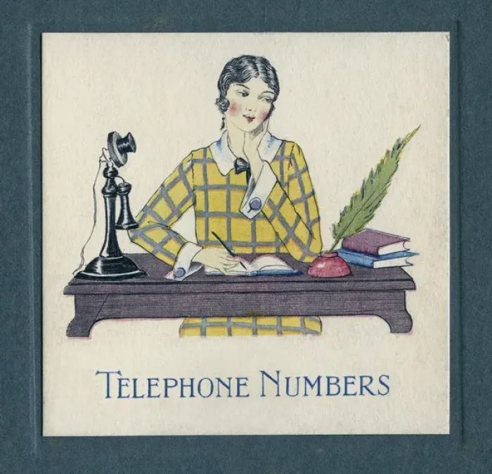 Framed Print : Cover design, Telephone Numbers book Framed Print : Cover design, Telephone Numbers book