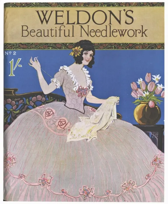 Framed Print : Cover design, Weldons Beautiful Needlework Framed Print : Cover design, Weldons Beautiful Needlework