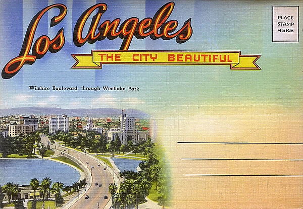Cover design, Wilshire Boulevard, Los Angeles, USA