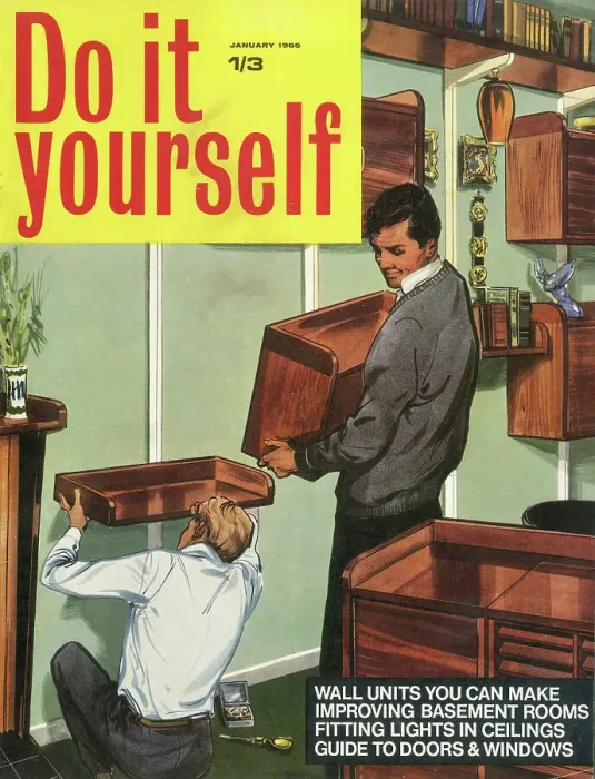 Framed Print : Cover design, Do it yourself, January 1966 Framed Print : Cover design, Do it yourself, January 1966
