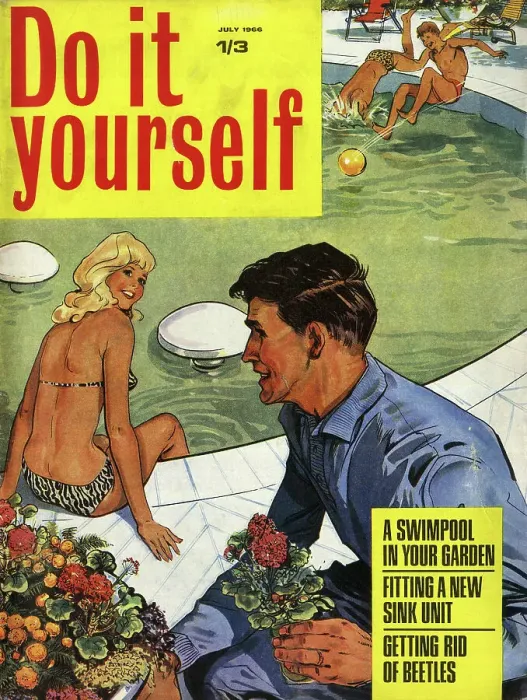 Framed Print : Cover design, Do it yourself, July 1966 Framed Print : Cover design, Do it yourself, July 1966