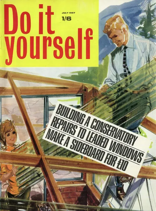 Framed Print : Cover design, Do it yourself, July 1967 Framed Print : Cover design, Do it yourself, July 1967