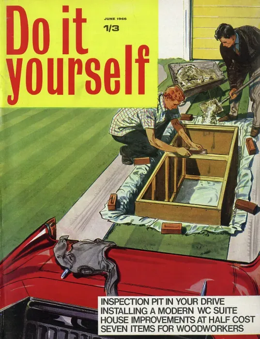 Framed Print : Cover design, Do it yourself, June 1966 Framed Print : Cover design, Do it yourself, June 1966