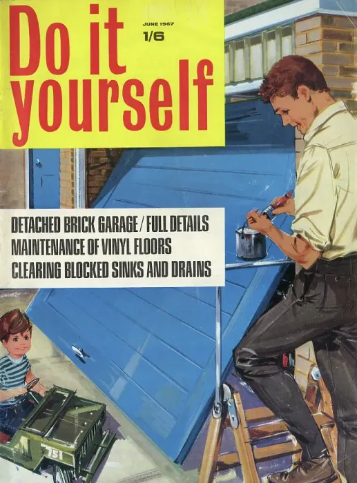 Framed Print : Cover design, Do it yourself, June 1967 Framed Print : Cover design, Do it yourself, June 1967