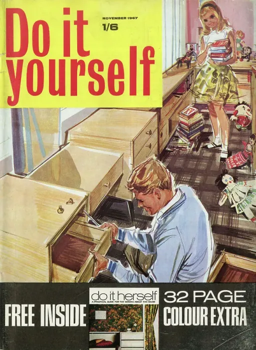 Framed Print : Cover design, Do it yourself, November 1967 Framed Print : Cover design, Do it yourself, November 1967