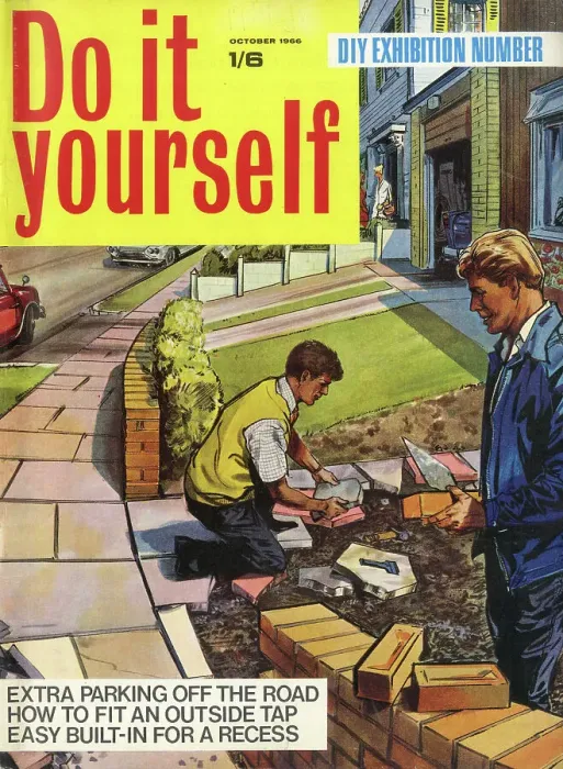 Framed Print : Cover design, Do it yourself, October 1966 Framed Print : Cover design, Do it yourself, October 1966