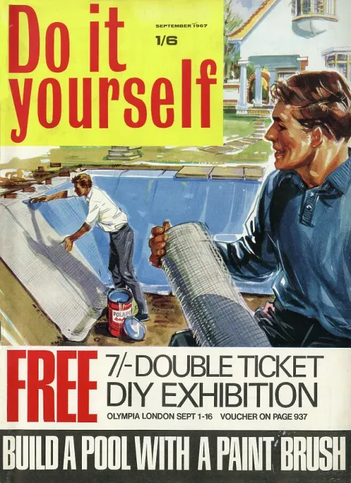 Framed Print : Cover design, Do it yourself, September 1967 Framed Print : Cover design, Do it yourself, September 1967