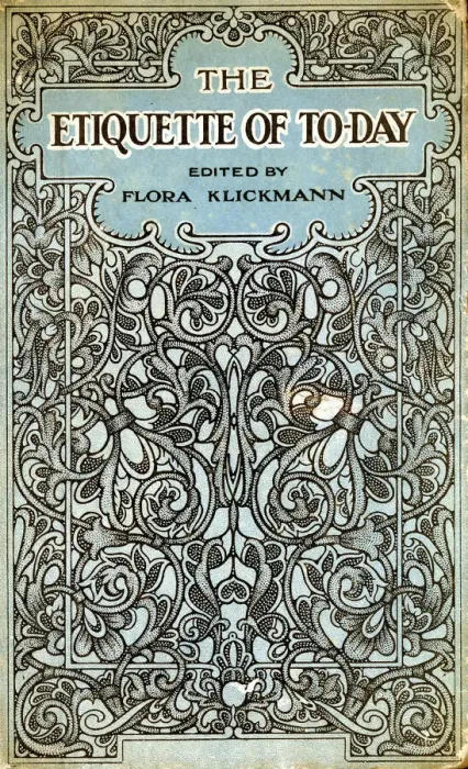 Framed Print : Front cover of The Etiquette of To-day Framed Print : Front cover of The Etiquette of To-day