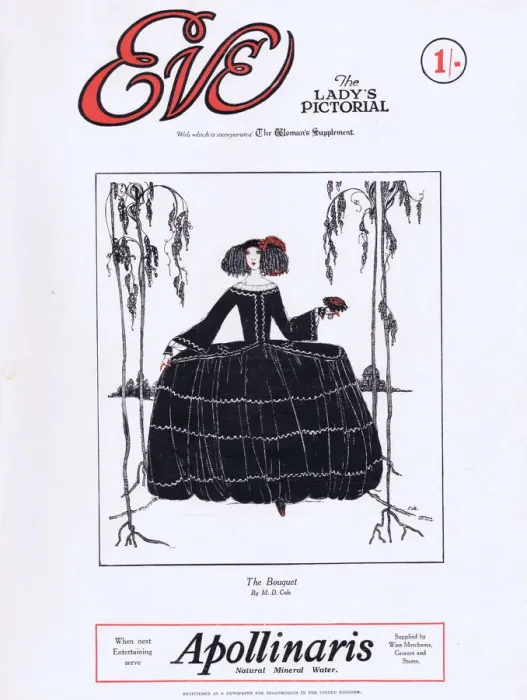 Framed Print : Cover of Eve Magaine 18 February 1925 featuring Framed Print : Cover of Eve Magaine 18 February 1925 featuring