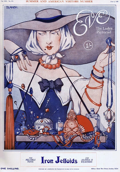 Front cover of Eve Magazine 2 June 1926 featuring a sketch b