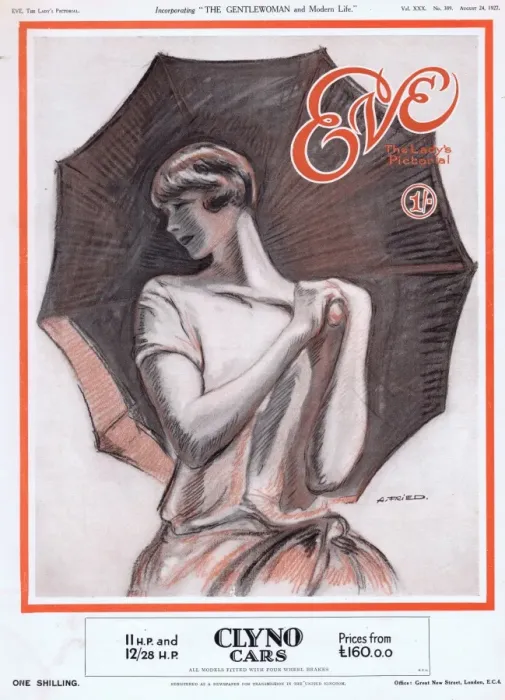 Framed Print : Cover of Eve Magazine 24 August 1927 Framed Print : Cover of Eve Magazine 24 August 1927