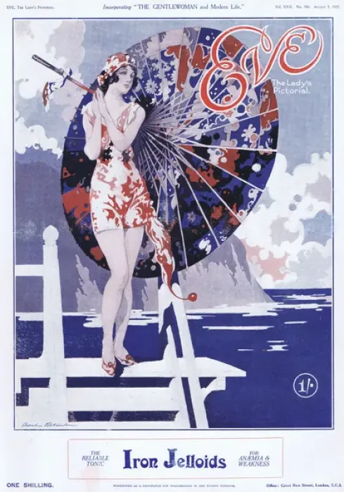 Framed Print : Cover of Eve Magazine 3 August 1927 Framed Print : Cover of Eve Magazine 3 August 1927