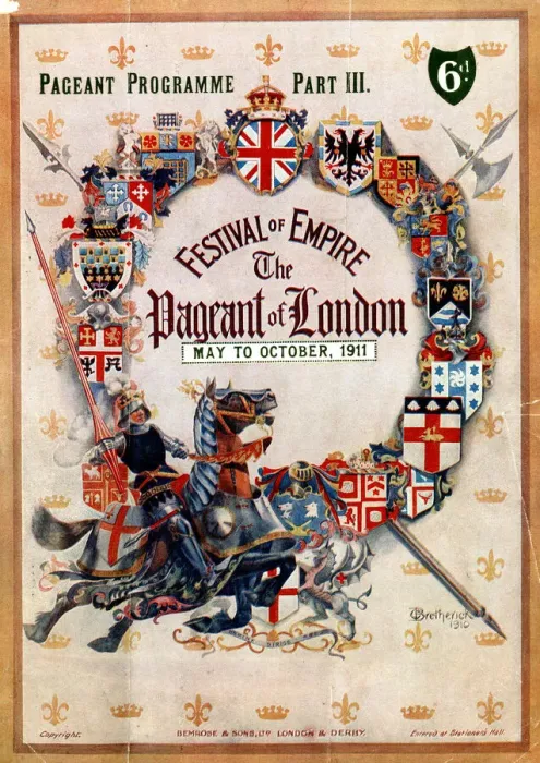 Framed Print : Front cover, Festival of Empire, The Pageant of London Framed Print : Front cover, Festival of Empire, The Pageant of London