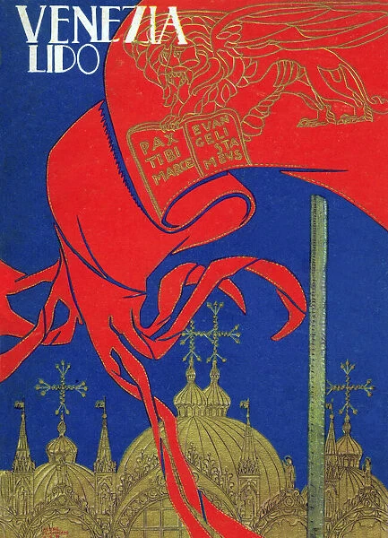 Cover of guide brochure Venezia Lido 1929