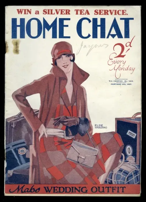 Framed Print : Cover of Home Chat Magazine Framed Print : Cover of Home Chat Magazine