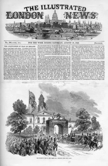Framed Print : Front cover of The Illustrated London News, 18 August 1849 Framed Print : Front cover of The Illustrated London News, 18 August 1849