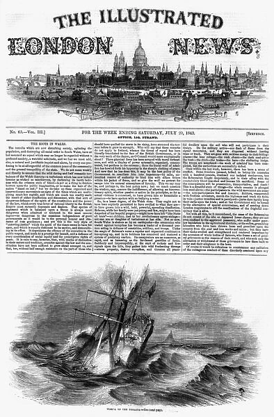 Front cover of The Illustrated London News, 1843