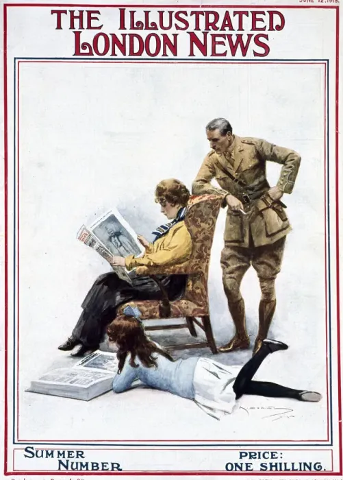 Framed Print : Front cover, Illustrated London News, Summer Number 1915 Framed Print : Front cover, Illustrated London News, Summer Number 1915