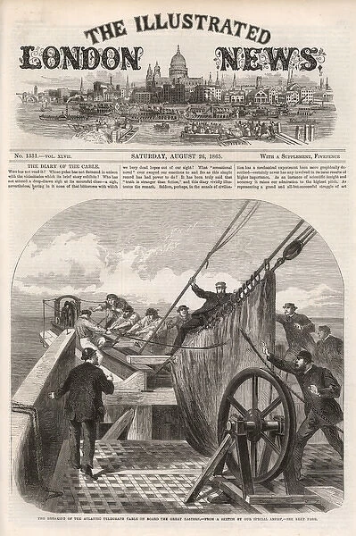 Cover of the ILN 26th August 1865