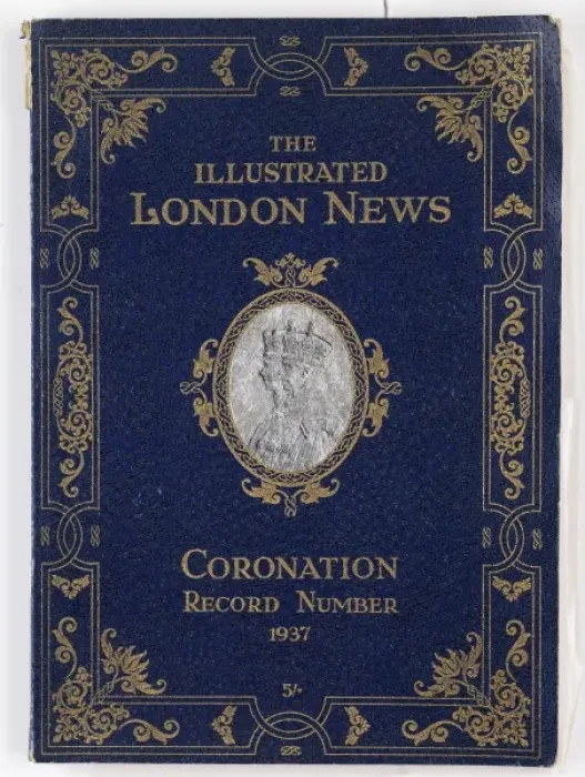 Framed Print : Front cover of ILN coronation number for George VI Framed Print : Front cover of ILN coronation number for George VI