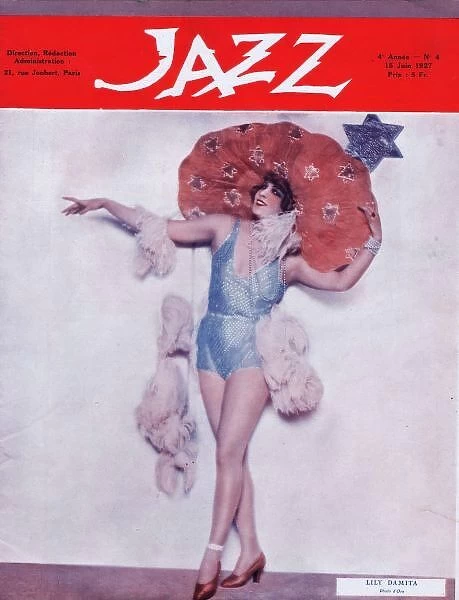 Front cover of Jazz Magazine featuring Lily Damita, June 192