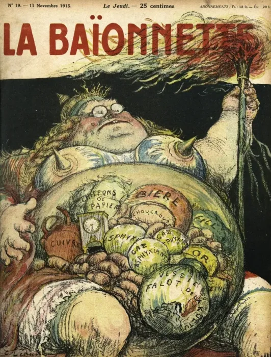 Framed Print : Front cover, La Baionnette, WW1 Framed Print : Front cover, La Baionnette, WW1